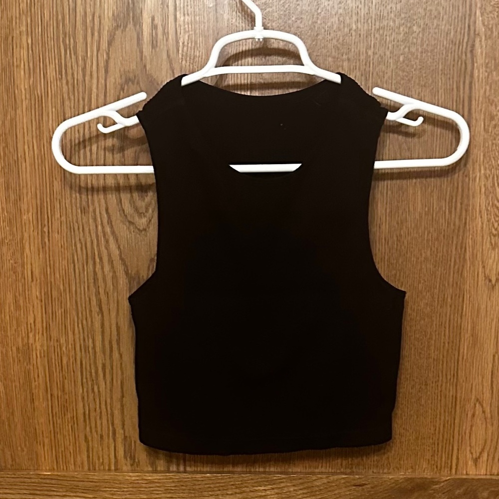 Black crop top